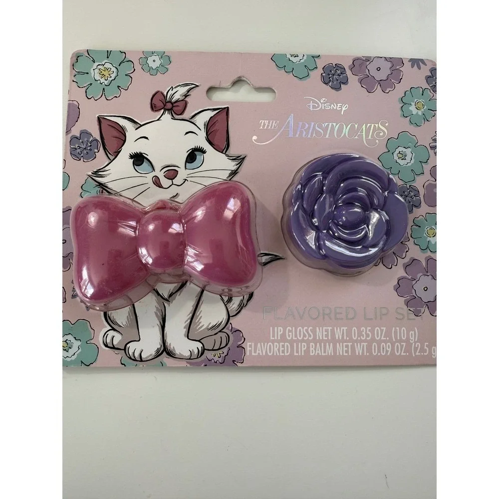 Disney The Aristocats Marie Lip Balm Gloss Set Bundle‎ 3pk Taste Beauty Pink